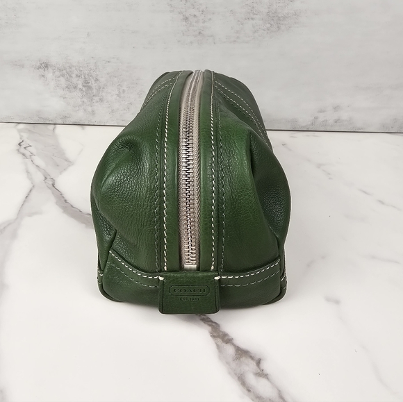 Coach Green Toiletry Travel Pouch - Picture 3 of 9